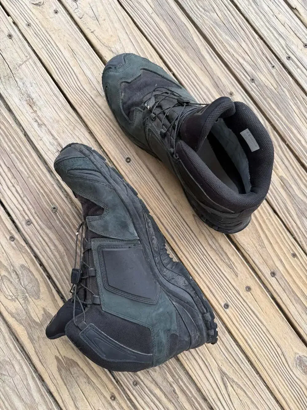 Salomon Men's Black Hiking Boots with Quicklace